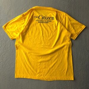 Vintage 80s Yellow T-shirt Large Ottawa Police Invitational Games '81